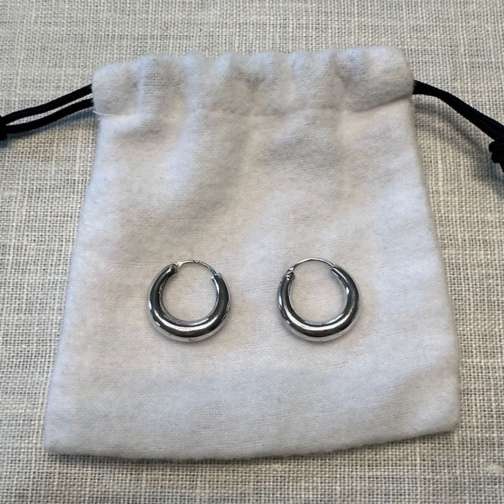 Silver Hoop Earrings